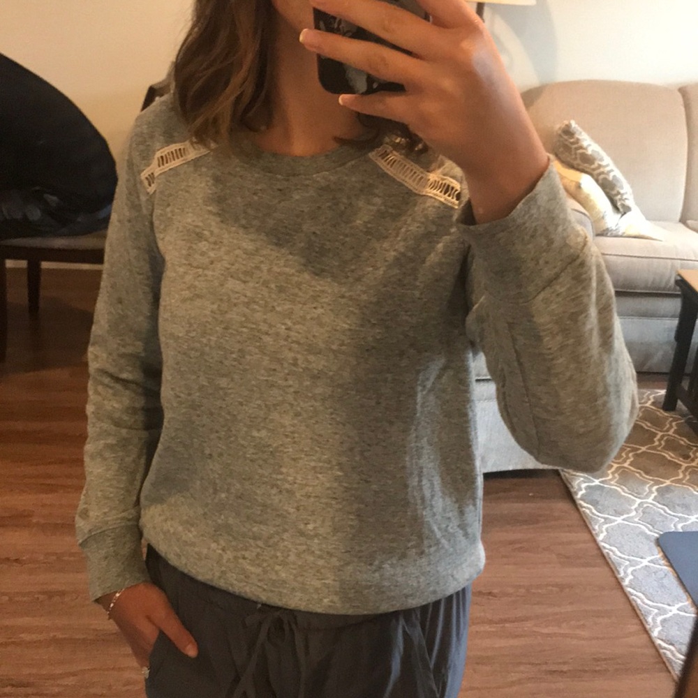 Gray Crew Neck Sweater